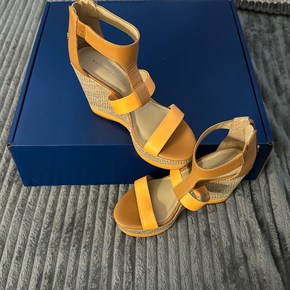 Antonio Melani wedges brand new without tags/box never worn.